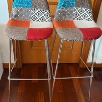 Sgabello METAL COVER -Fodera PATCHWORK
