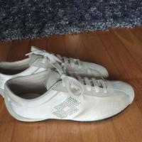 Scarpe Lotto bianche in raso e Swarovski.Rarissime