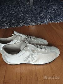 Scarpe Lotto bianche in raso e Swarovski.Rarissime