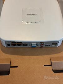 NVR Videoregistratore 2TB 4 porte POE compatto