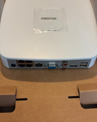 NVR Videoregistratore 2TB 4 porte POE compatto