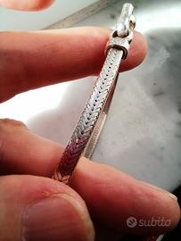bracciale snake argento indiano