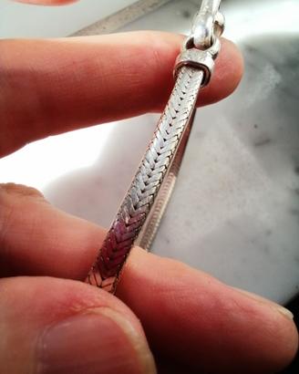 bracciale snake argento indiano