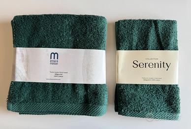 Asciugamani Salviette verdi 600gr/m2