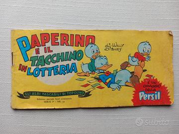 Albo spillato Paperino - omaggio Persil anni '60