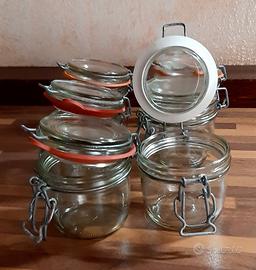 VASI IN VETRO CON CHIUSURA ERMETICA TAPPO MECCANIC