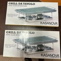 2 Grill da tavolo Kasanova con pietra ollare