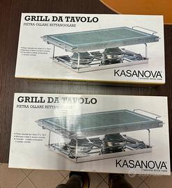 2 Grill da tavolo Kasanova con pietra ollare
