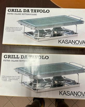 2 Grill da tavolo Kasanova con pietra ollare