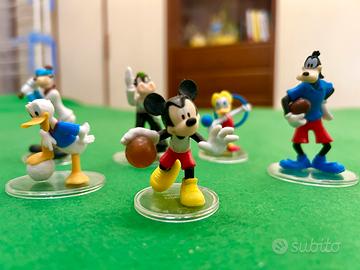 7 personaggi Topolino Sport topper torta o pedine