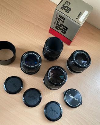CANON FD 35/50/55Macro/85mm