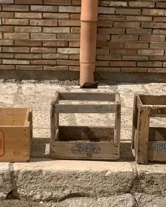 Antica cassa in legno massello Birra raffo acqua