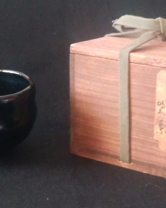 VINTAGE JAPANESE TEA BOWL. GREAT KICHIZAEMON RAK