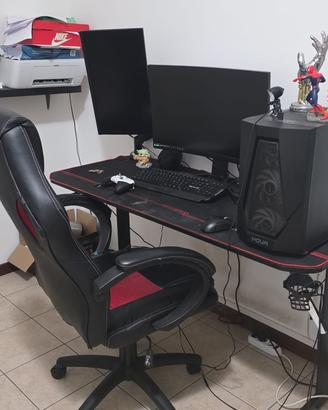 Postazione  computer e schermo