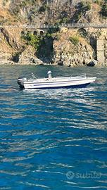 Barca con motore 25cv 4 tempi