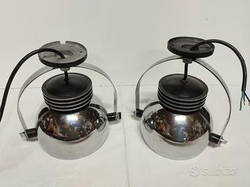 coppia  lampade design Space Age anni 70 Philips 