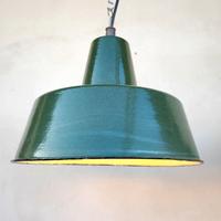 lampade industriali smaltate vintage
