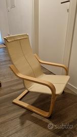 poltrona poang bambini ikea senza cuscino