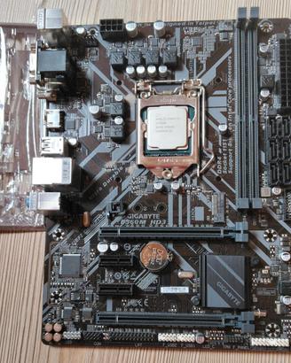 Scheda Madre Gigabyte B360M HD3 + G5400 o i3-9100F