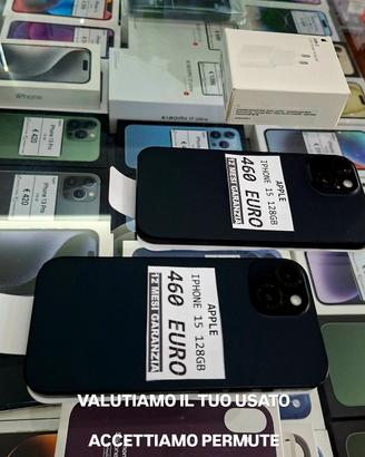 IPHONE 15 128 GB Batteria 100%
