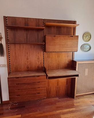 libreria scrittoio vintage