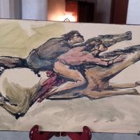 Riccardo Gatti Faenza Formella maiolica XX secolo