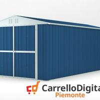 Box garage auto in Acciaio 327x611 19mq blu