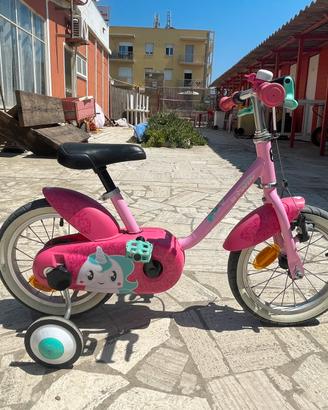 Bici B-Twin " Unicorn " Bambina con ruotine