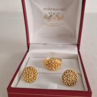 Parure Fede con orecchini oro 18 carati