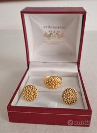 Parure Fede con orecchini oro 18 carati