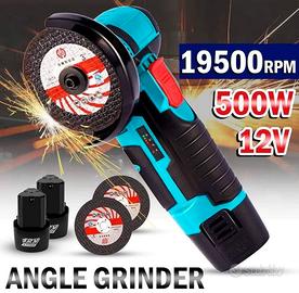 Mini smerigliatrice angolare Flex 2 batterie 12V