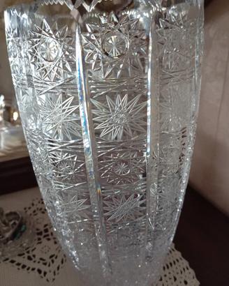 Vaso cristallo di Boemia 
