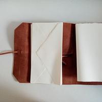 Porta carte da lettere e buste in vera pelle 