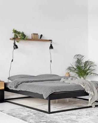Letto In Ferro Cubo Design Minimal Moderno