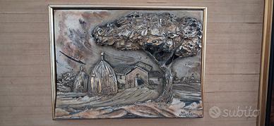 Quadro in rilievo argento 925