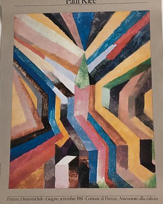 POSTER ORIGINALE DELLA MOSTR DI PAUL KLEE del 1981