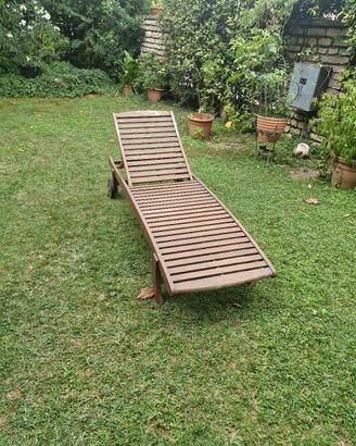 lettino legno da giardino 