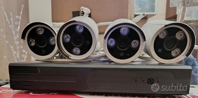 DVR NVR + 4 Telecamere