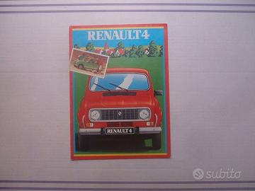 DEPLIANT AUTO RENAULT 4.