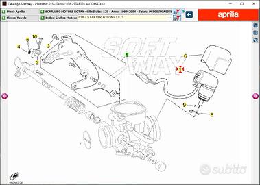 Starter automatico Aprilia Scarabeo 125 AP8106665