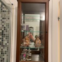 vetrina sospesa legno antiquariato