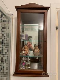 vetrina sospesa legno antiquariato
