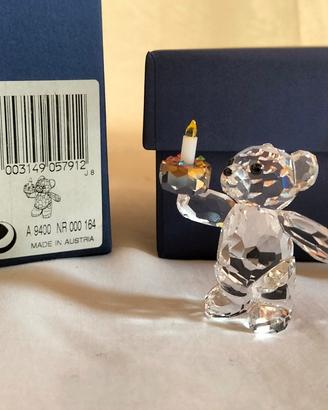 Swarovski Kris bear Buon compleanno 