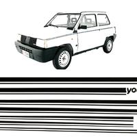 Fiat Panda Young kit adesivi fiancate nero adesivi