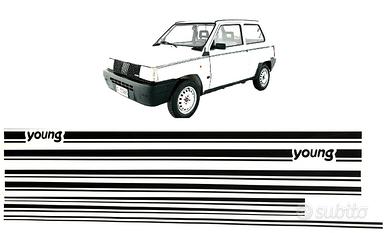 Fiat Panda Young kit adesivi fiancate nero adesivi