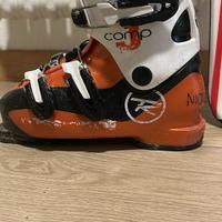 Sci bimbo 120cm racchette e scarponi 25,5 mm