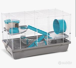 Gabbia per criceti completa di tutti gli accessori