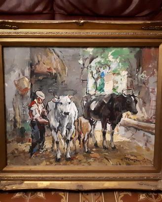 Quadro dipinto olio su tela Nicola Canzanella