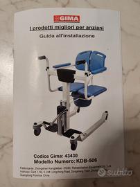 Sedia idraulica per trasferimento paziente