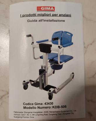 Sedia idraulica per trasferimento paziente